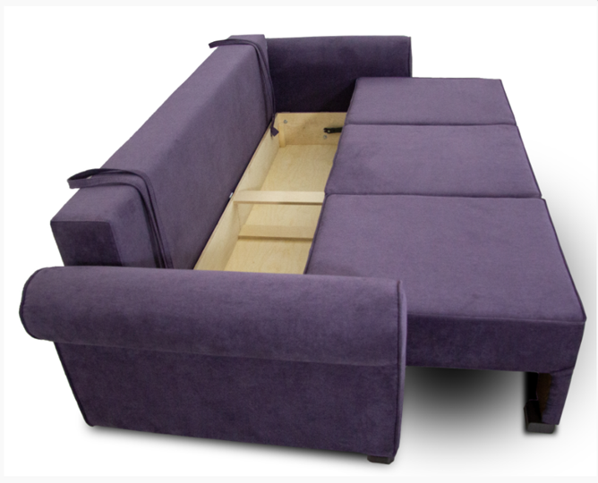 Прямой диван Ameli (Atlanta plum + Tiffany vanila) в Магадане - изображение 5