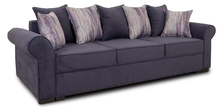 Прямой диван Ameli (Atlanta plum + Tiffany vanila) в Магадане - изображение 1