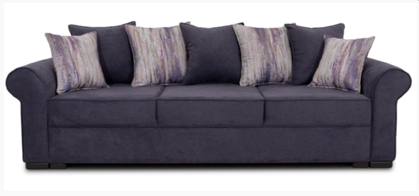 Прямой диван Ameli (Atlanta plum + Tiffany vanila) в Магадане - изображение