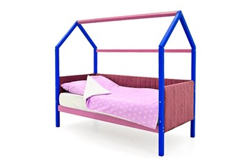 Кровать-домик «Svogen синий-лаванда» мягкая в Магадане