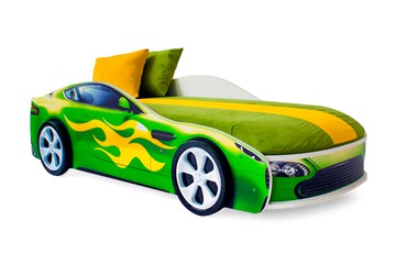Кровать-машина детская Бондимобиль зеленый в Магадане - предосмотр