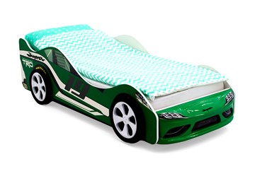 Кровать-машина Супра зеленая в Магадане - предосмотр