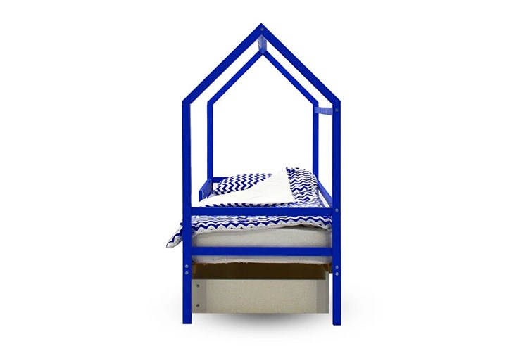 Кровать-домик в детскую Svogen синий в Магадане - изображение 5