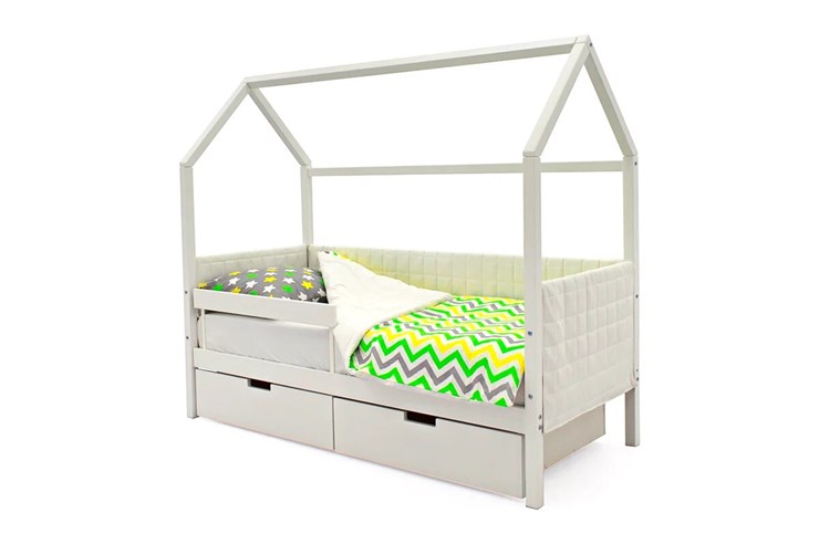 Кровать-домик в детскую «Svogen белая» мягкая в Магадане - изображение 3