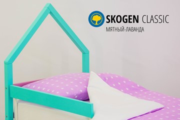 Кровать-домик детская мини Skogen мятный-лаванда в Магадане - предосмотр 3