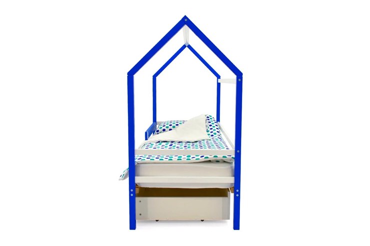 Кровать-домик в детскую Svogen сине-белый в Магадане - изображение 5