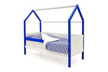 Кровать-домик в детскую «Svogen сине-белый» мягкая в Магадане - предосмотр 2