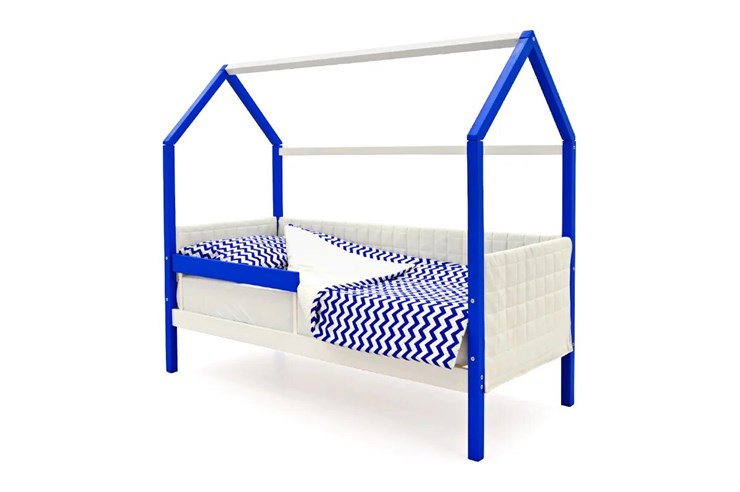 Кровать-домик в детскую «Svogen сине-белый» мягкая в Магадане - изображение 2