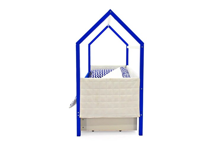 Кровать-домик в детскую «Svogen сине-белый» мягкая в Магадане - изображение 5