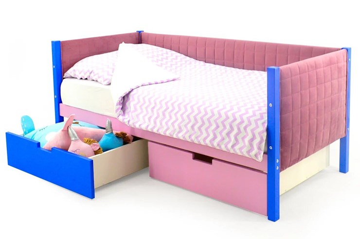 Детская кровать-тахта мягкая Skogen синий-лаванда в Магадане - изображение 4