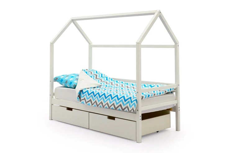 Детская кровать-домик Svogen белый в Магадане - изображение 3