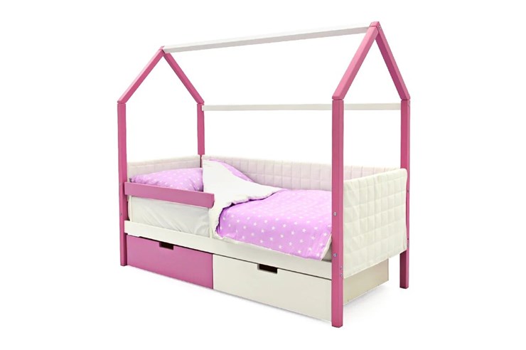 Кровать-домик детская «Svogen лаванда-белый» мягкая в Магадане - изображение 3
