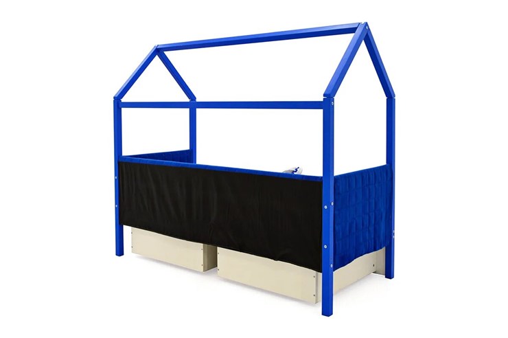 Кровать-домик «Svogen синий» мягкая в Магадане - изображение 6