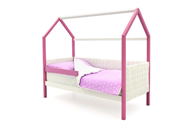 Кровать-домик детская «Svogen лаванда-белый» мягкая в Магадане - изображение 2