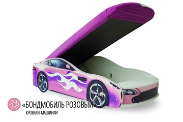 Кровать-машина Бондимобиль розовый в Магадане - предосмотр 1