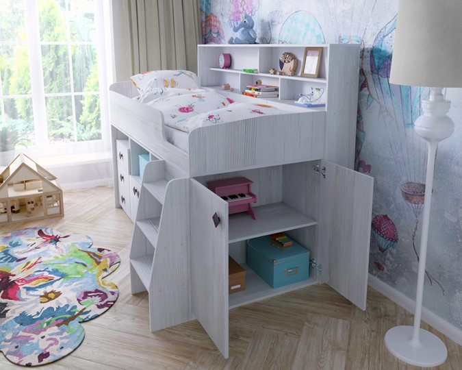 Детская кровать-чердак Малыш-5, цвет Винтерберг в Магадане - изображение 6