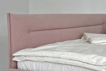 Детская кровать 0.9 Альба, нежно-розовый (велюр) в Магадане - предосмотр 6