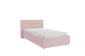 Детская кровать 0.9 Альба, нежно-розовый (велюр) в Магадане - предосмотр