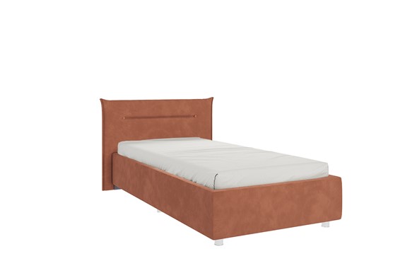 Кроватка 0.9 Альба, персик (велюр) в Магадане - изображение
