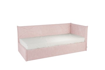 Кроватка 0.9 Бест (Тахта), нежно-розовый (велюр) в Магадане
