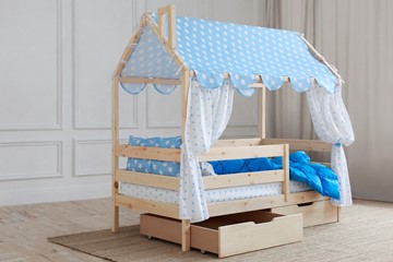 Кровать детская Домик с ящиками, без покраски в Магадане - предосмотр 2