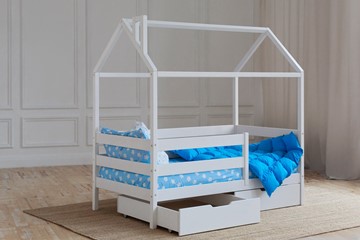 Кровать детская Домик с ящиками, цвет белый в Магадане - предосмотр 2