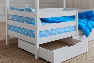 Кровать детская Домик с ящиками, цвет белый в Магадане - предосмотр 3