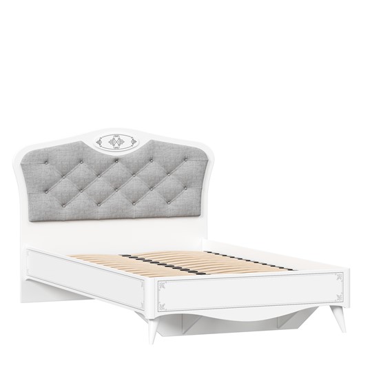 Кровать подростковая Элис 1200 (Белый) с основанием ЛД 532.130.000 в Магадане - изображение 1