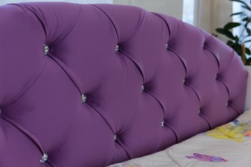 Детская кровать с ящиками Эльза с бортиком, Фиолетовый (латы) в Магадане - предосмотр 5