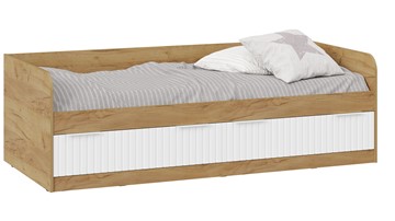 Кроватка Хилтон Тип 1 900 (Дуб Крафт Золотой/Белый матовый) в Магадане - предосмотр