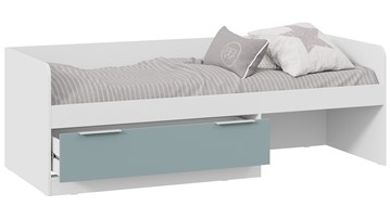Кровать в детскую Марли Тип 1 (Белый/Серо-голубой) в Магадане - предосмотр 1