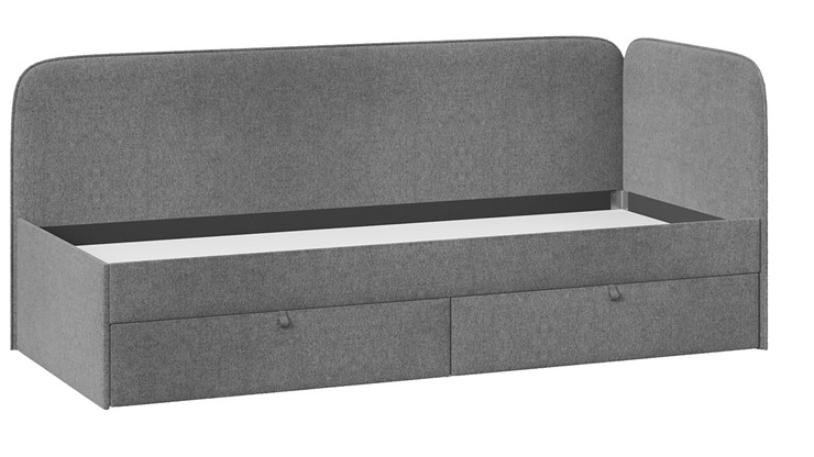 Кровать в детскую Молли тип 1 (90), Микровелюр Scandi Graphite 22 в Магадане - изображение 2