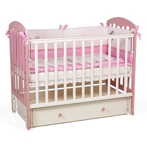 Кровать детская Polini kids Simple 328, белый-розовый в Магадане - предосмотр 6