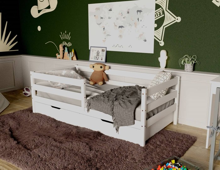 Кровать детская Софа с ящиками, цвет белый в Магадане - изображение 3