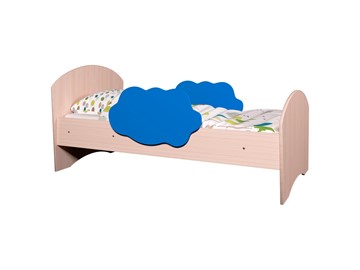 Детская кровать Тучка, корпус Дуб млечный, фасад Синий в Магадане