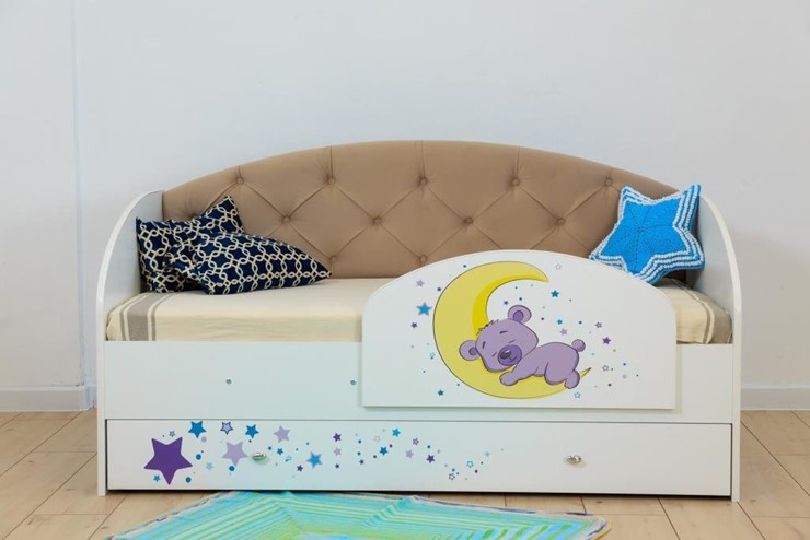 Детская кровать Звездочка с бортиком, Бежевый в Магадане - изображение 7