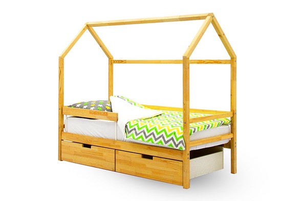 Кровать-домик в детскую Svogen натур в Магадане - изображение