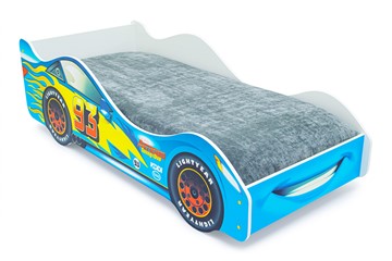 Кровать-машина в детскую Тачка синяя с подъемным механизмом в Магадане - предосмотр 7