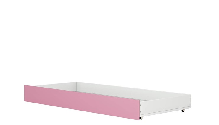 Кровать POLINI Kids Mirum 1915 Белый / Розовый в Магадане - изображение 1