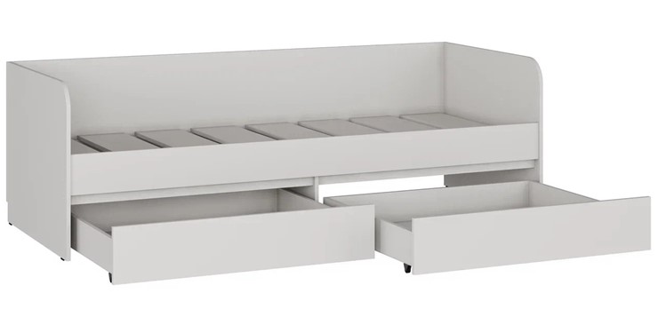 Кровать с ящиками КР-54 СИТИ с двумя ящиками Белый в Магадане - изображение 1