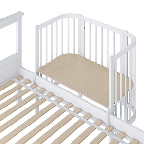 Кроватка детская приставная POLINI Kids Simple 105 Белый в Магадане - предосмотр 2