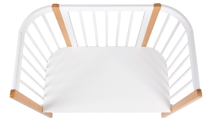 Детская кровать POLINI Kids Simple 120 Белый / Бук в Магадане - изображение 4