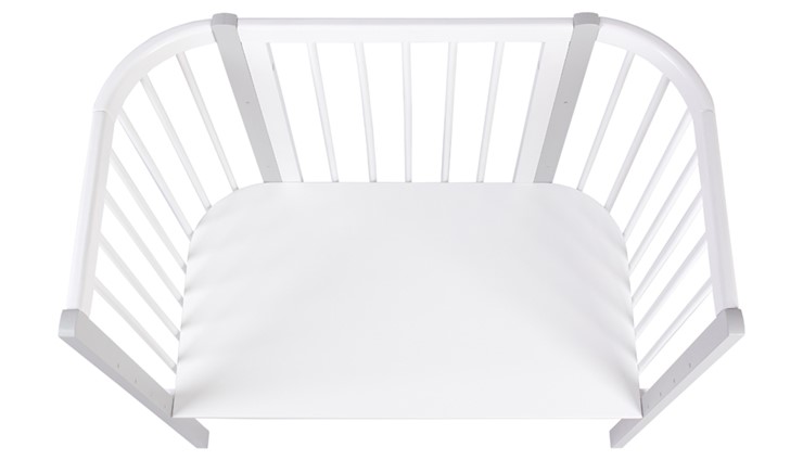 Приставная кровать POLINI Kids Simple 120 Белый / Серый в Магадане - изображение 3