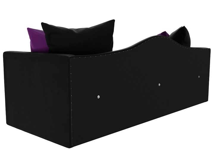 Диван-кровать Дориан, Черный/Фиолетовый (Микровельвет) в Магадане - изображение 6