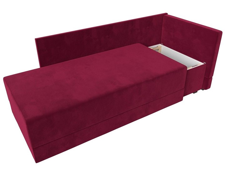 Диван-кровать Никас, Бордовый (Микровельвет) в Магадане - изображение 1