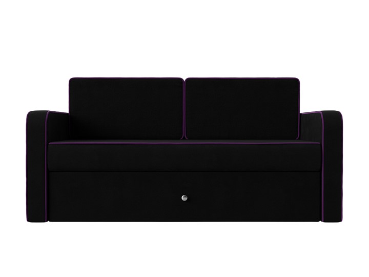 Детский диван Смарт, Черный/Фиолетовый (Микровельвет) в Магадане - изображение 5