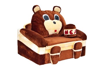 Детский диван Медведь с подушкой, ширина 120 см в Магадане - предосмотр 1