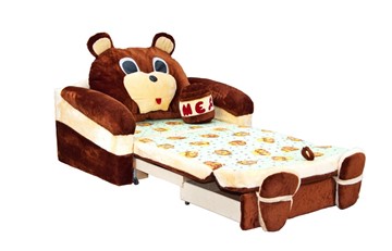Детский диван Медведь с подушкой, ширина 120 см в Магадане - предосмотр 2