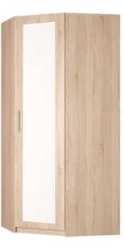 Угловой шкаф Реал (YR-230х1034 (3)-М Вар.1), с зеркалом в Магадане - изображение
