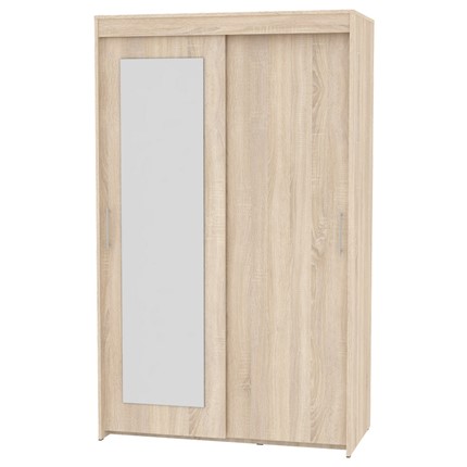 Шкаф 2-дверный Топ (T-1-198х120х45 (5)-М; Вар.2), с зеркалом в Магадане - изображение